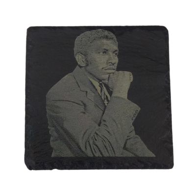 Laser Engraved Photo Slate Coaster