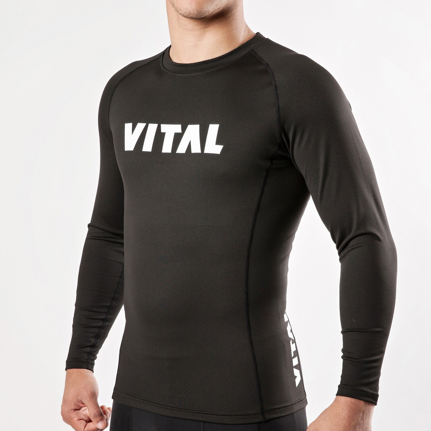 HYOD D3O® RASH GUARD BLACK GRAPHIC XL DELUXE RASH GUARD