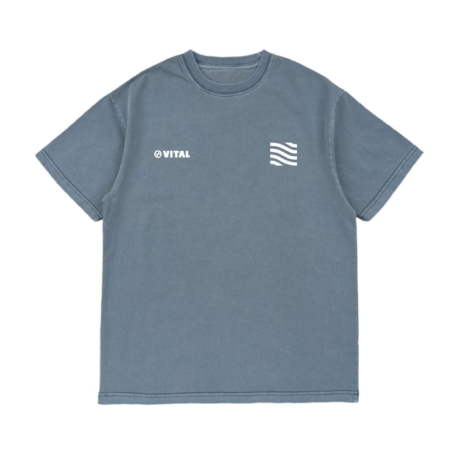 PIGMENT WASHED T-SHIRT : FLOW