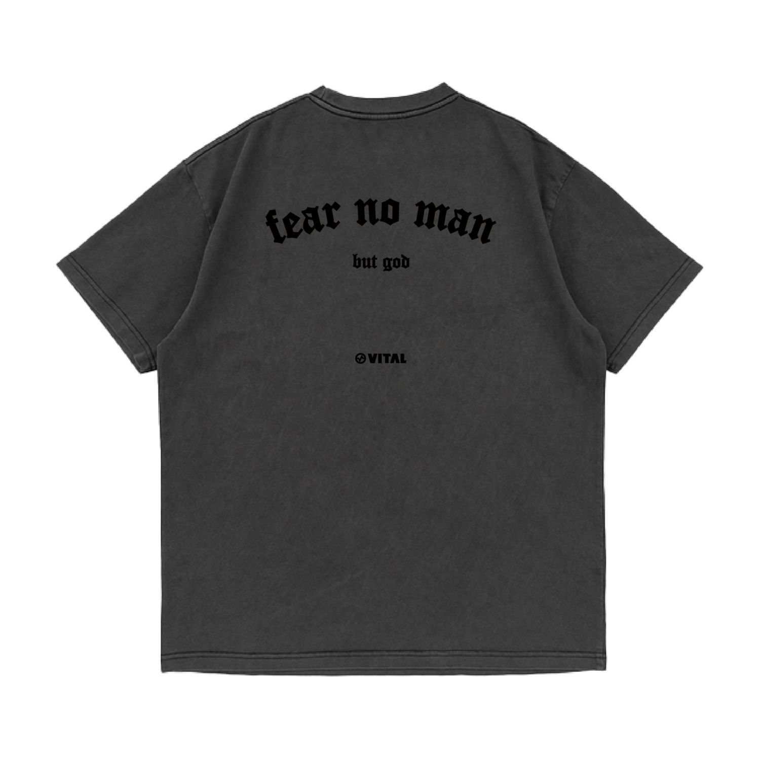PIGMENT WASHED T-SHIRT : NO FEAR