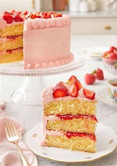 Lemon Strawberry Cake