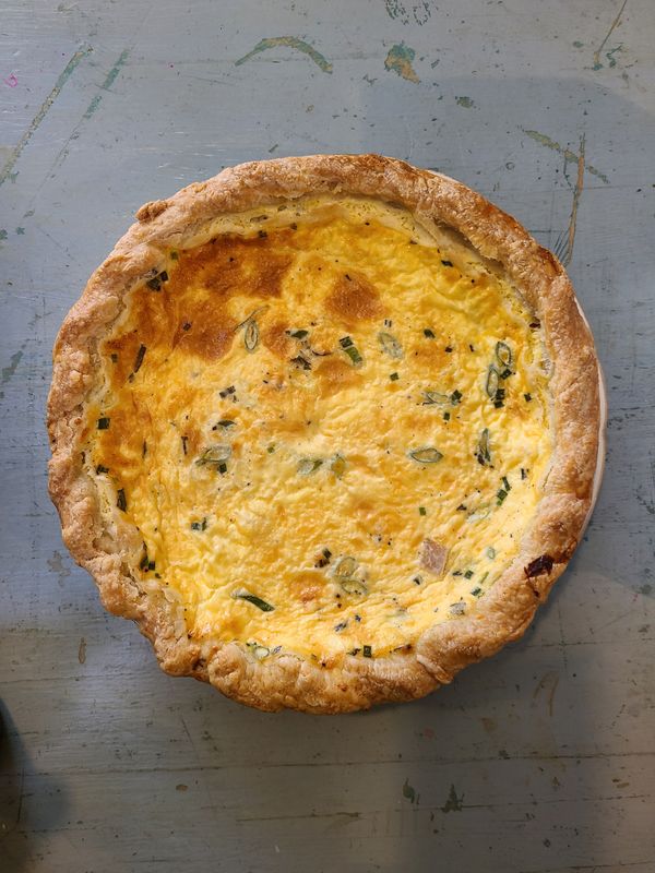 Quiche with Bacon (or Ham)