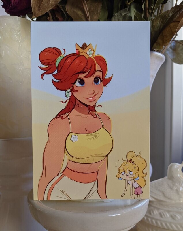 Mario Princesses: Daisy Goes For A Run Print