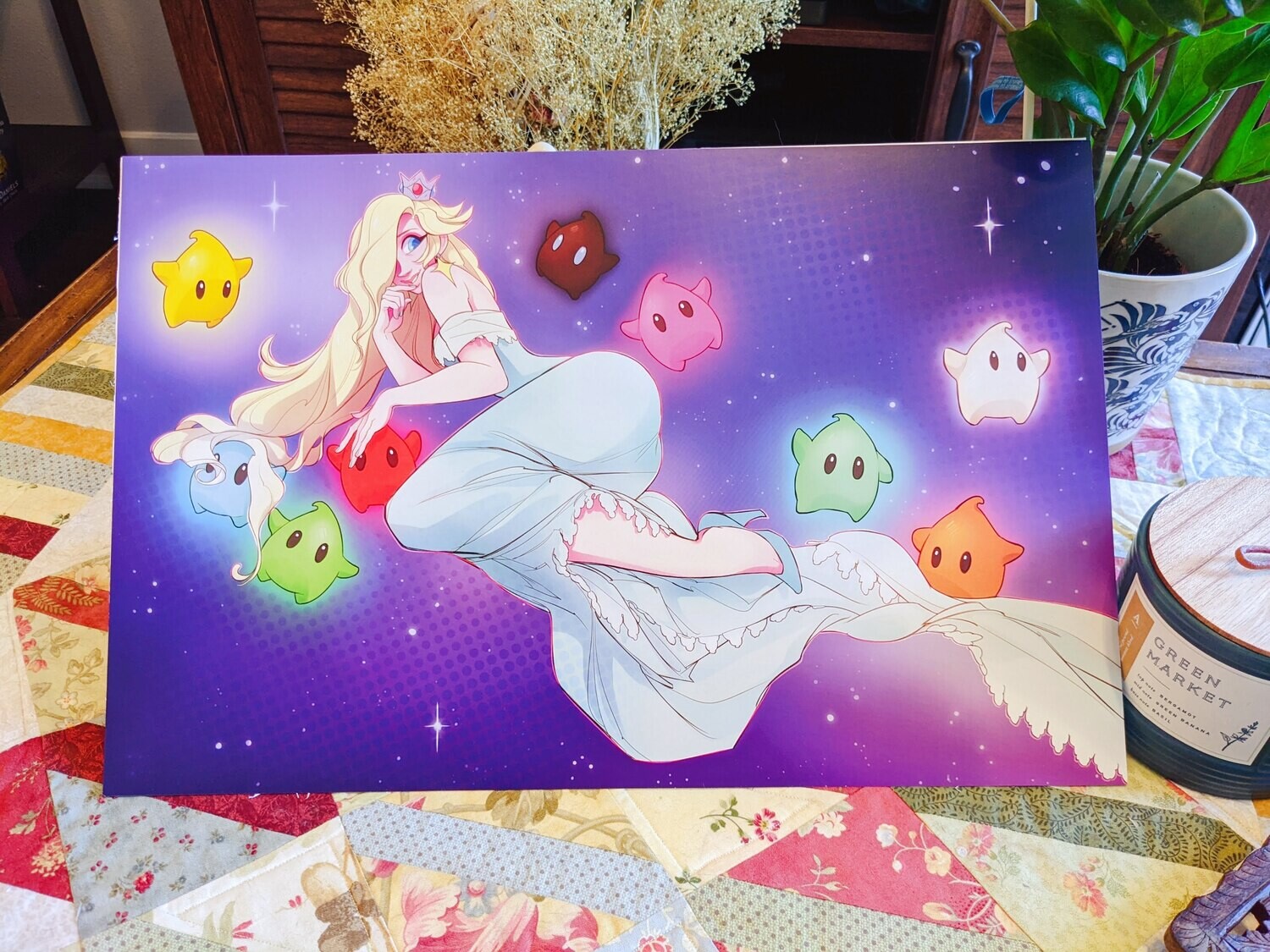 Mario Princesses: Space Mom Print