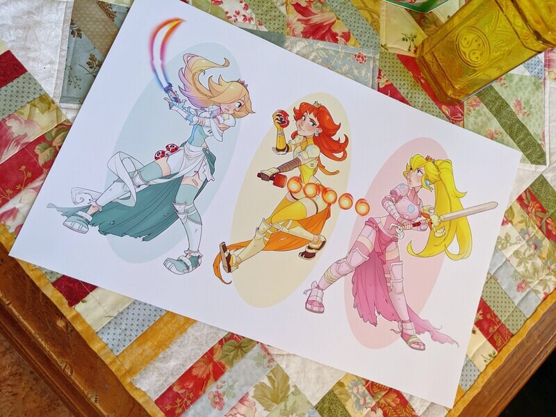 Mario Princesses: Warriors Prints
