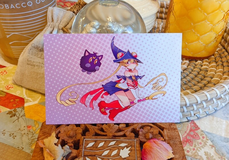 Pretty Duel Monster: Magician Moon Print
