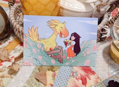 FFIX: Garnet and the Chocobo Print