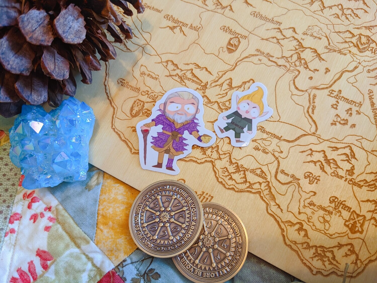 The Chibi Scrolls: Oblivion Stickers, Options: Set of 2