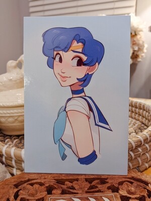 Sailor Mercury Print, Options: 4x6 Gloss