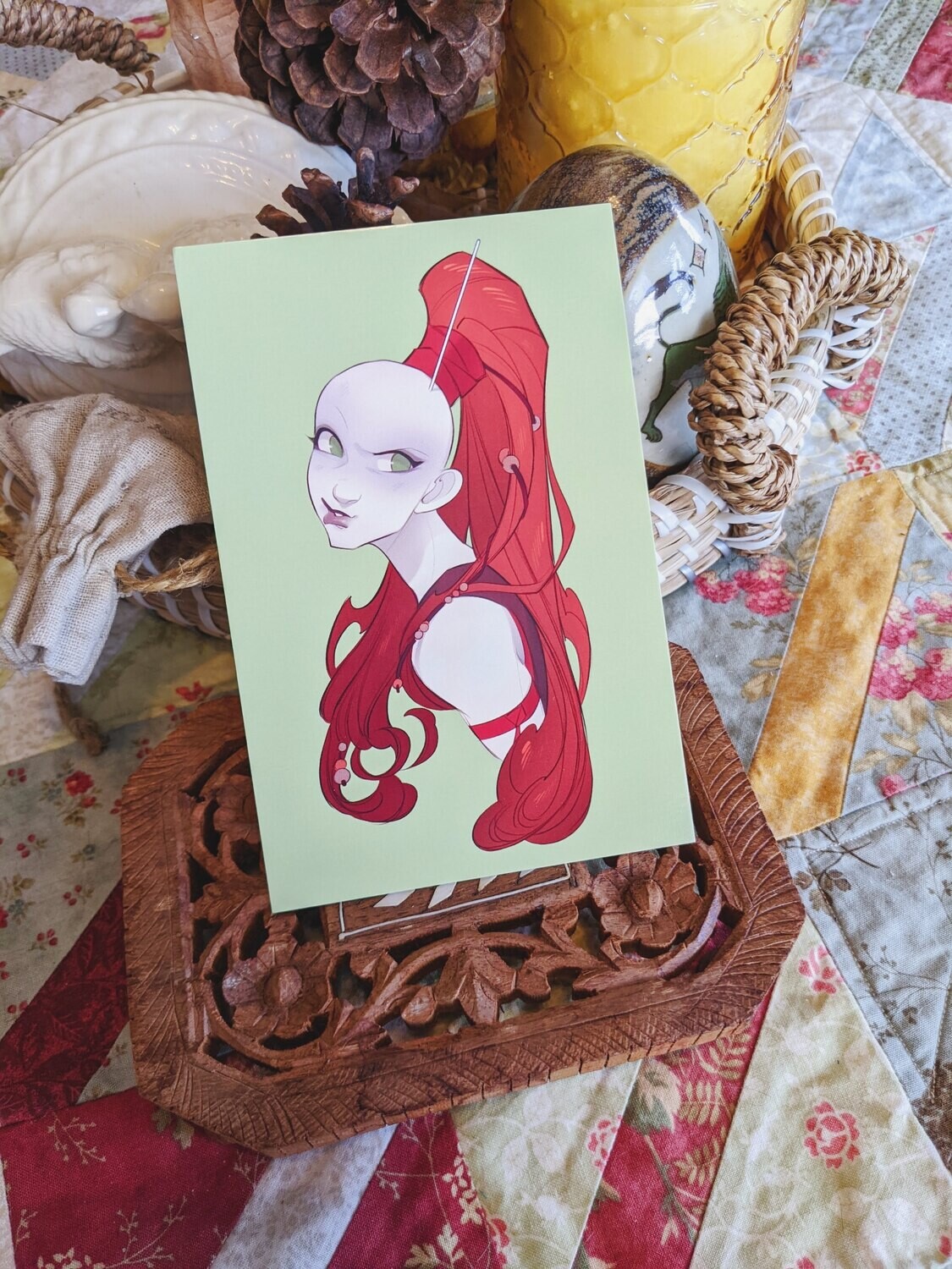 Star Wars: Aurra Sing Portrait Print, Options: 4x6 Gloss