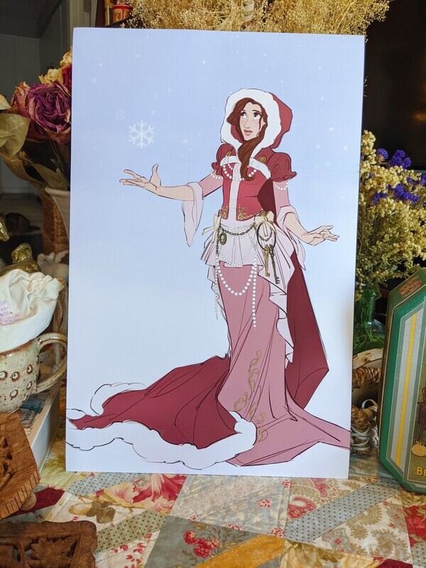 Beauty and the Beast: Winter Belle Print