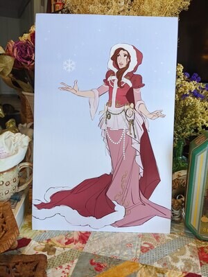 Beauty and the Beast: Winter Belle Print