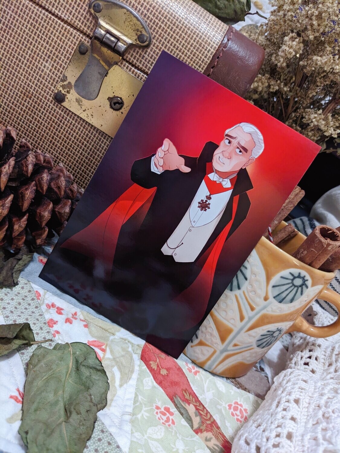 Dracula Dead and Loving It Print, Size: 4x6 Gloss