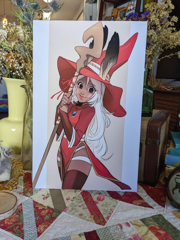 FFTA: Red Mage Viera Print