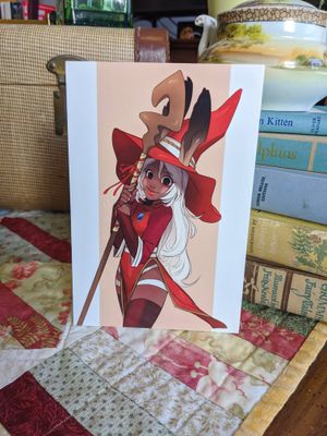 Red Mage Viera Print, Size: 4x6 Gloss