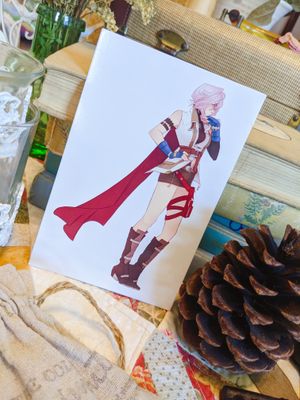 Final Fantasy XIII: Lightning Print, Sizes: 4x6