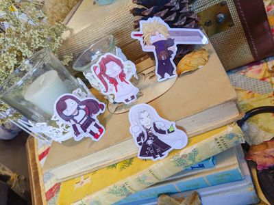 Chibi Fantasy Stickers: VII Remake