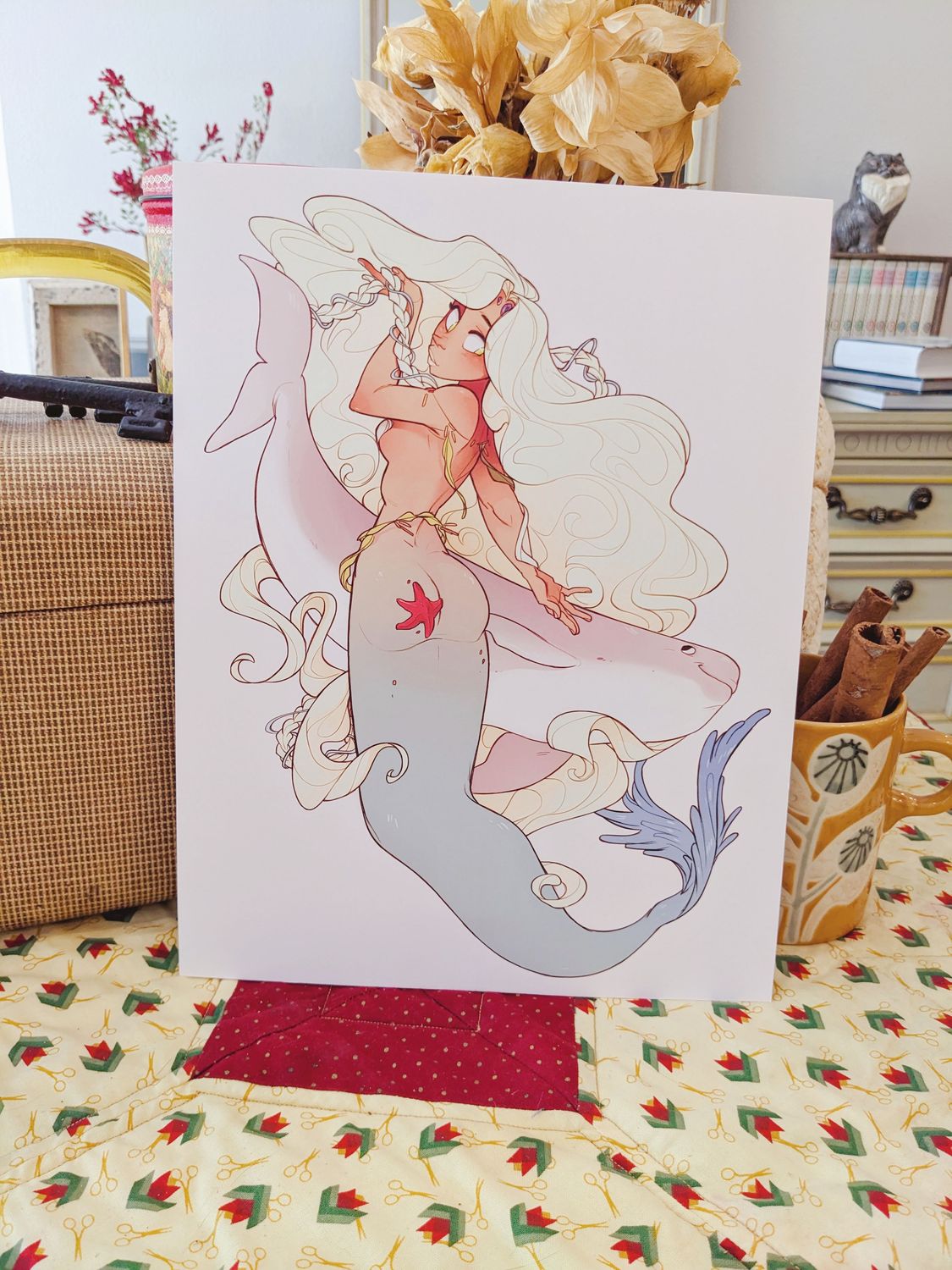 Porpoise Princess Print, Size: 8.5x11 Matte