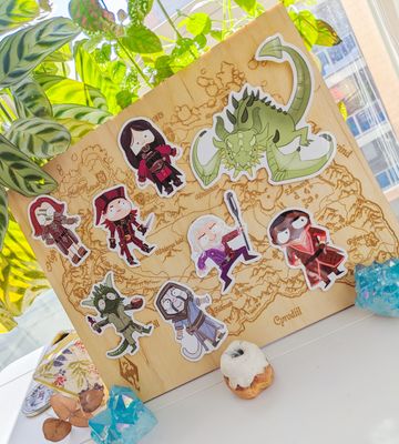 The Chibi Scrolls: Skyrim Stickers