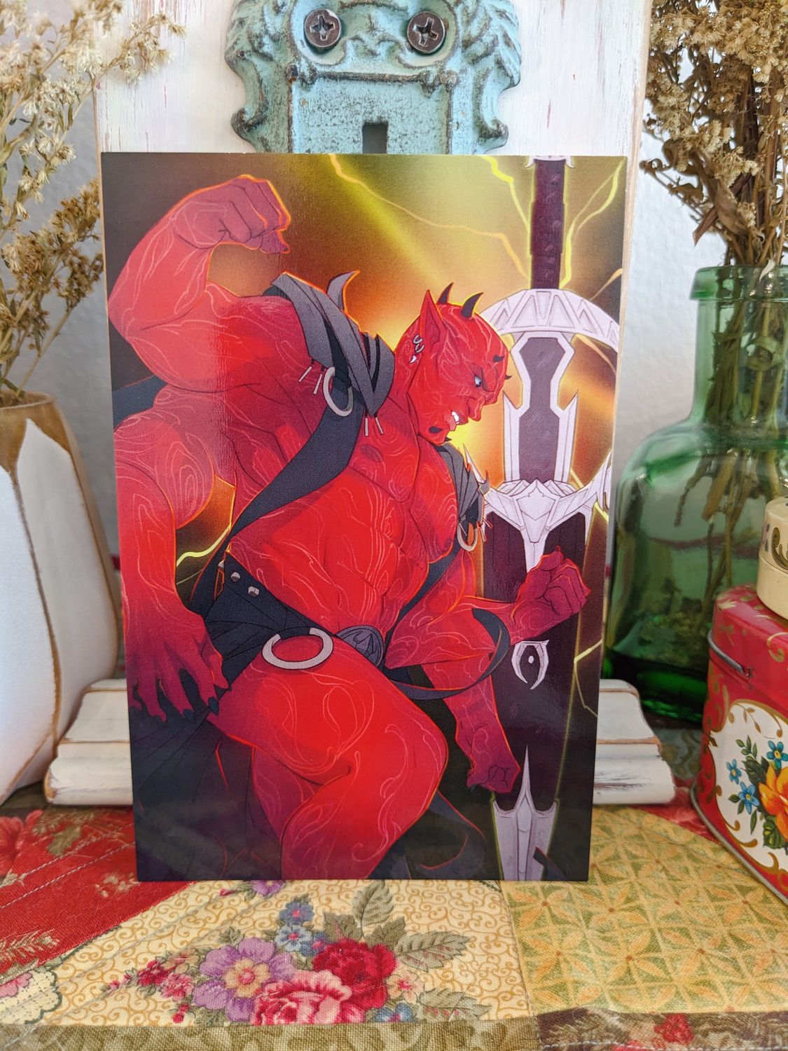 TES: Daedric Princes- Mehrunes Dagon, Sizes: 4x6 Gloss
