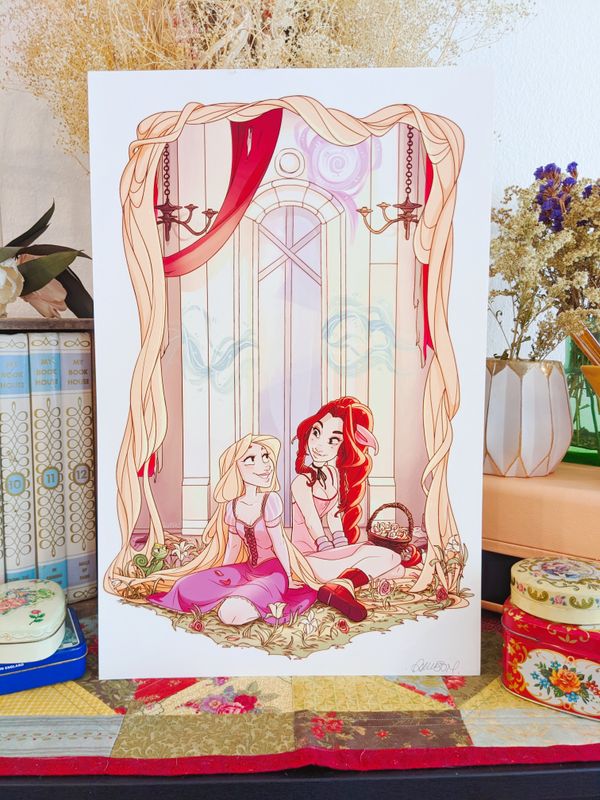 KH/FFVII/Tangled: Healers Retreat Print