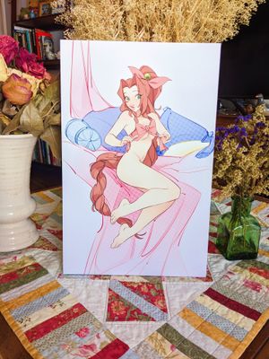FFVII: Aerith Ribbon Print