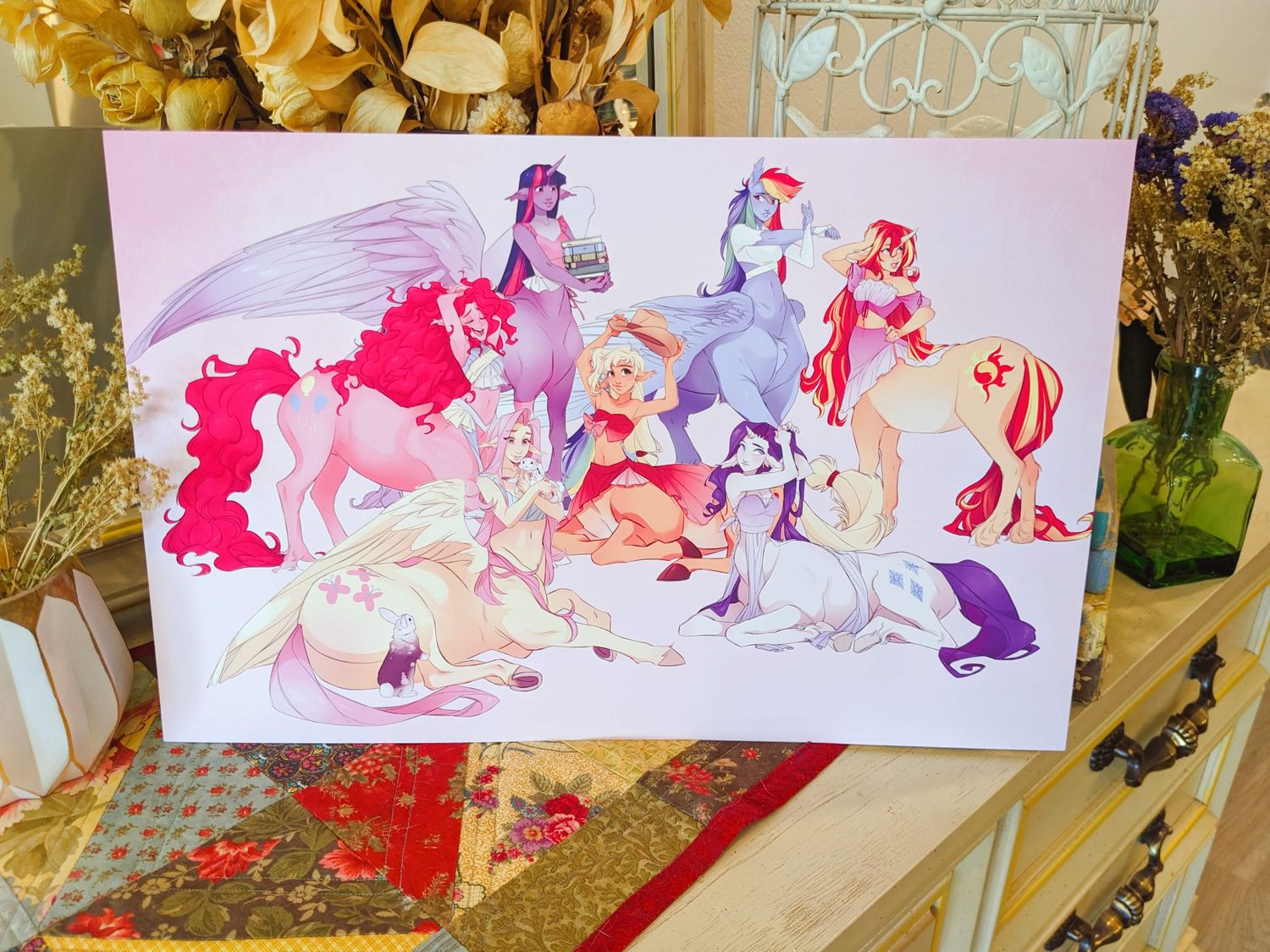 MLP: My Little Centaur Group Print, Size: 4x6 Gloss