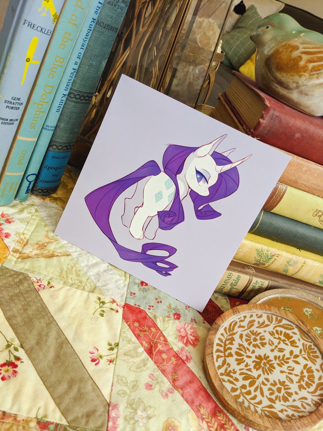 MLP: Rarity Print, Size: 6x6 Single