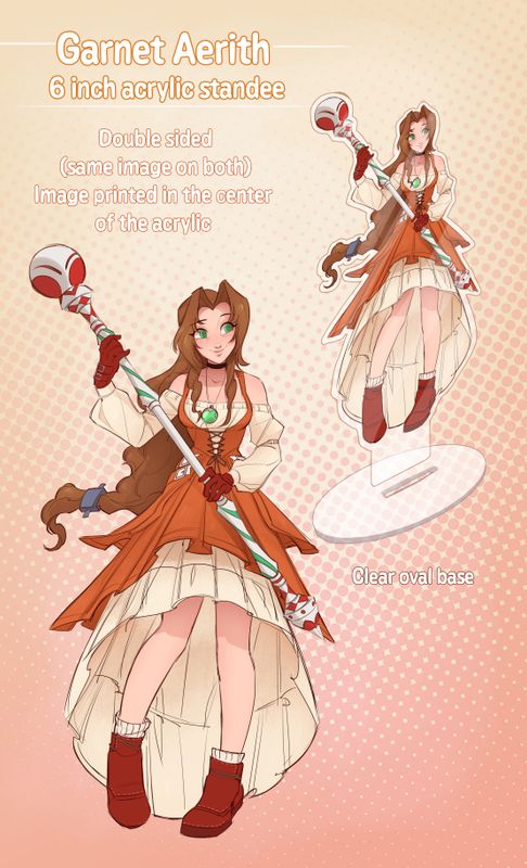 FF VII EC: Garnet!Aerith Acrylic Standee PRE-ORDER