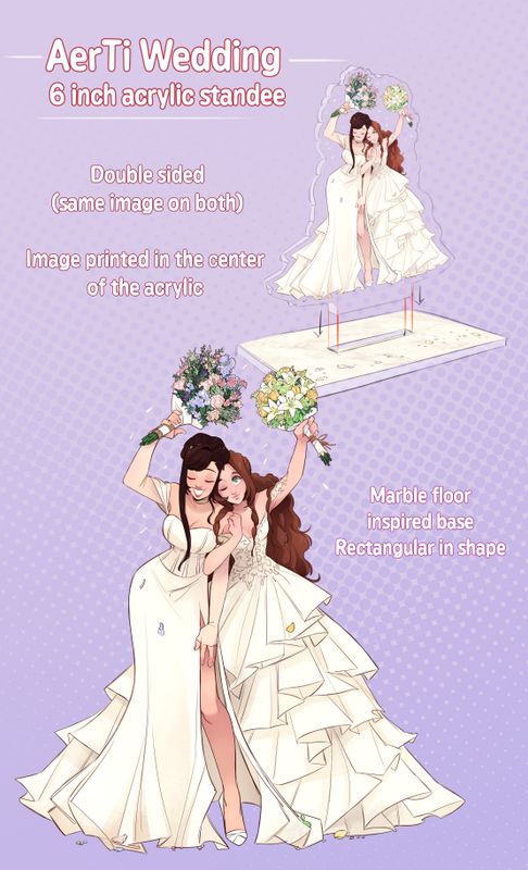 FF VII: AerTi Wedding Acrylic Standee PRE-ORDER