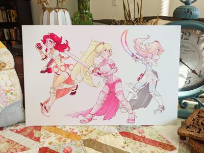 Mario Princesses: Warriors Print