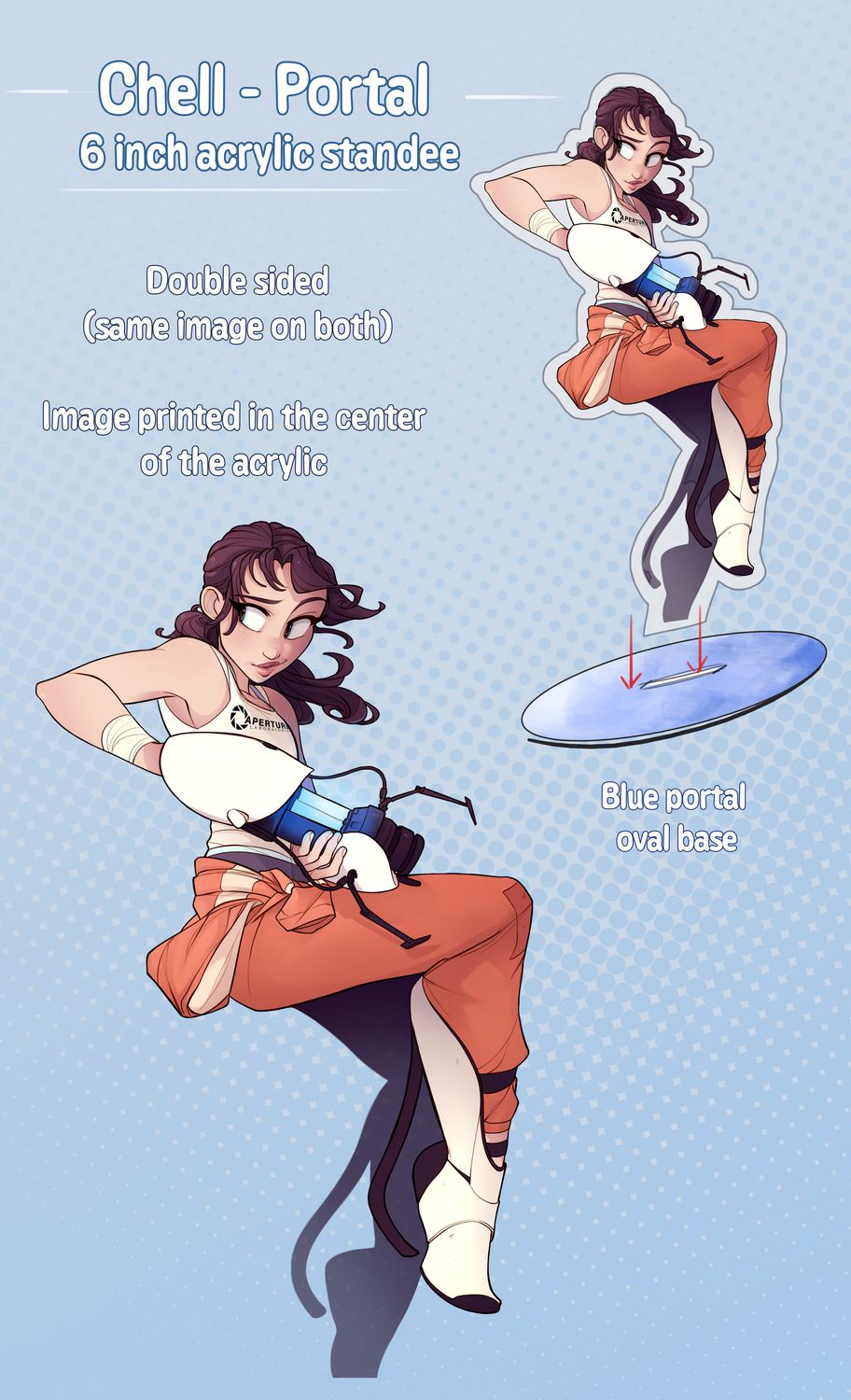 Chell Acrylic Standee PRE ORDER
