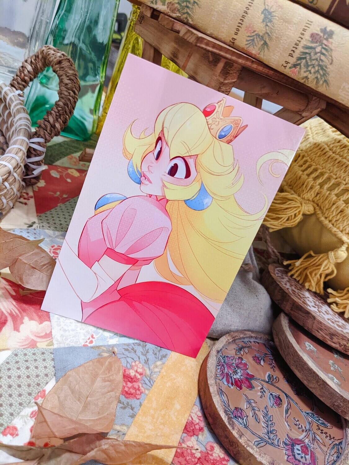 Mario Princesses: Peach Print, Sizes: 4x6 Gloss