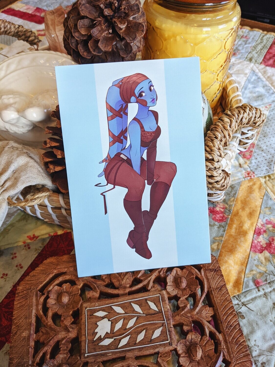 Star Wars: Aayla Secura Print, Options: 4x6 Gloss