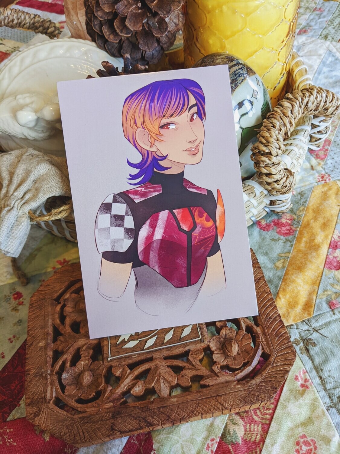 Star Wars: Sabine Wren Portrait Print, Options: 4x6 Gloss