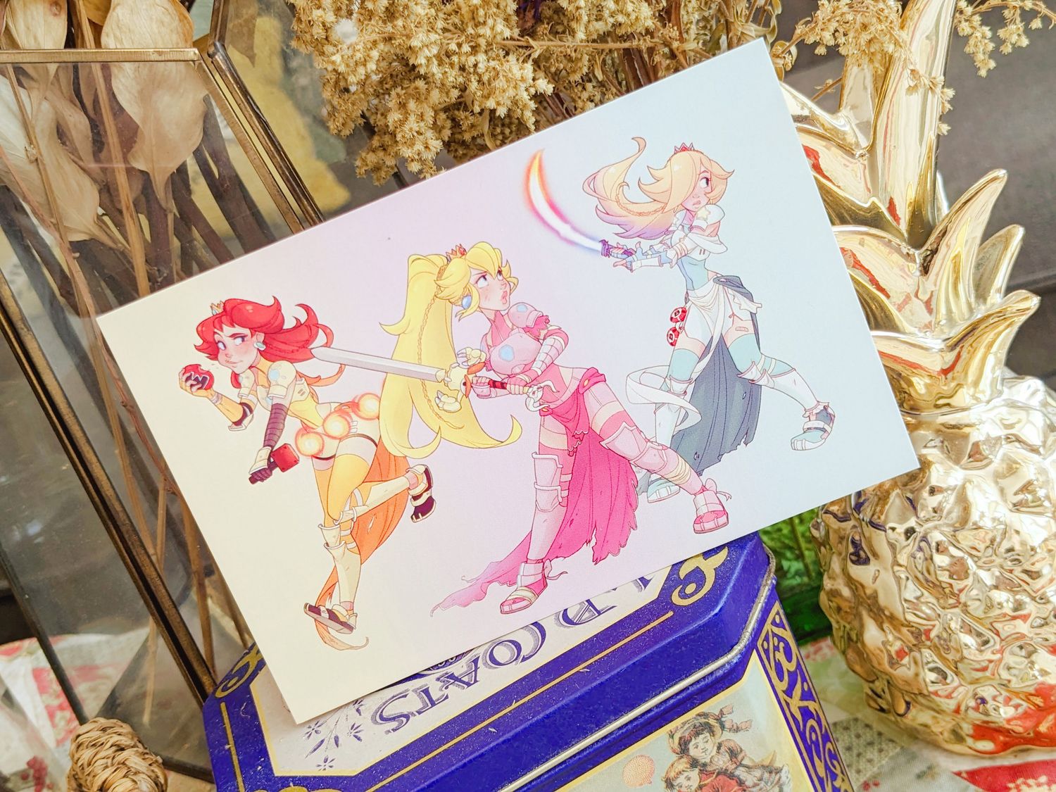 Mario Princesses: Warriors Print, Characters: Group, Size: 4x6 Gloss