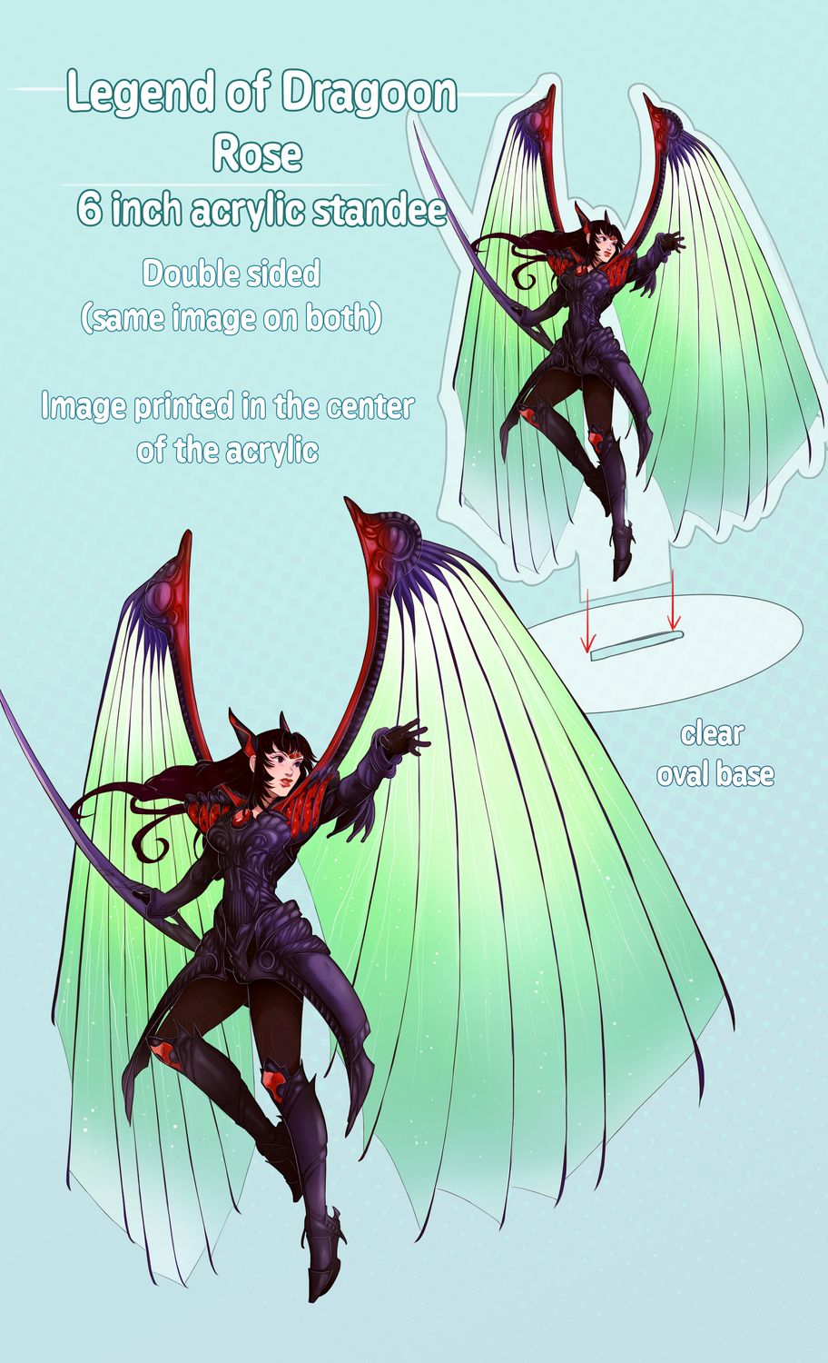 Rose Acrylic Standee PRE ORDER