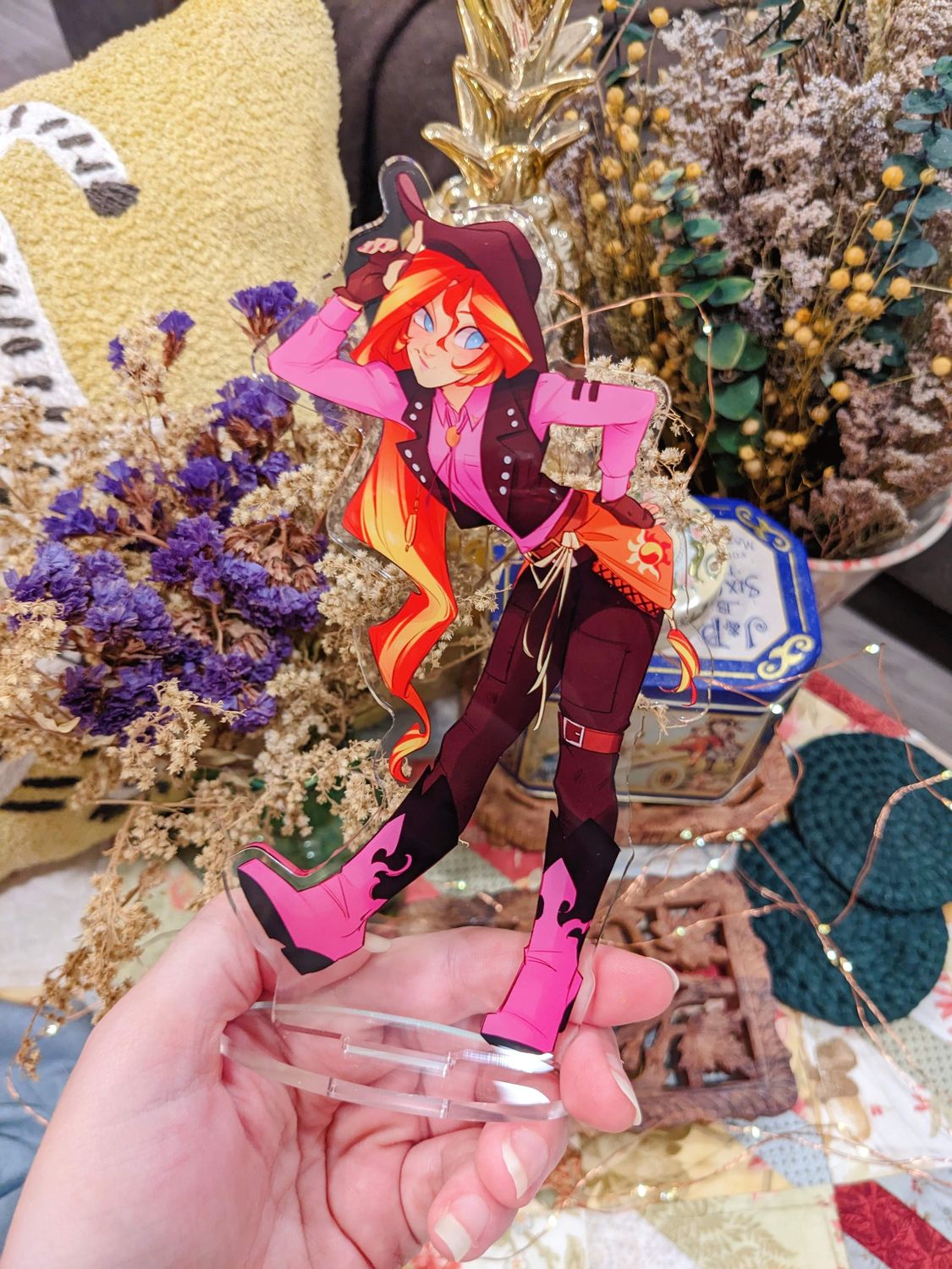 Cowgirl Sunset Shimmer Acrylic Standee