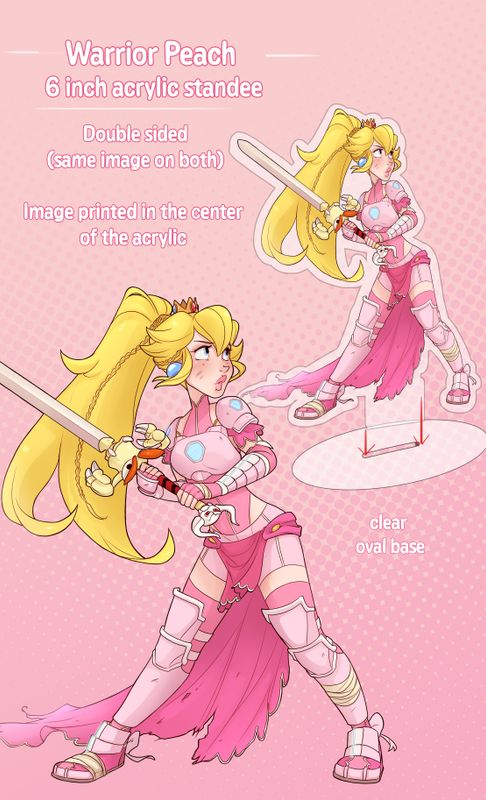 Warrior Peach Acrylic Standee PRE ORDER