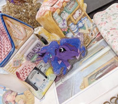 MLP: Luna Glitter Acrylic Charm