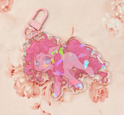 MLP: Pinkie Pie Glitter Acrylic Charm