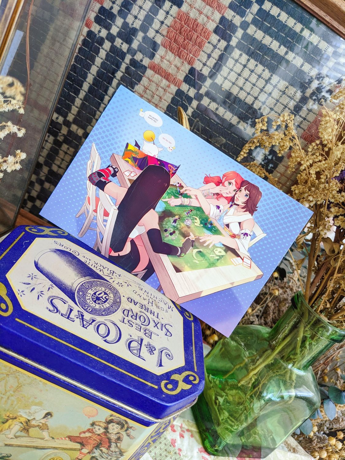 FFVII/X/XIII: Board Game Night Print, Sizes: 4x6 Gloss