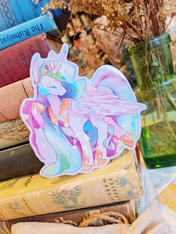 MLP: Princess Celestia Holographic Sticker