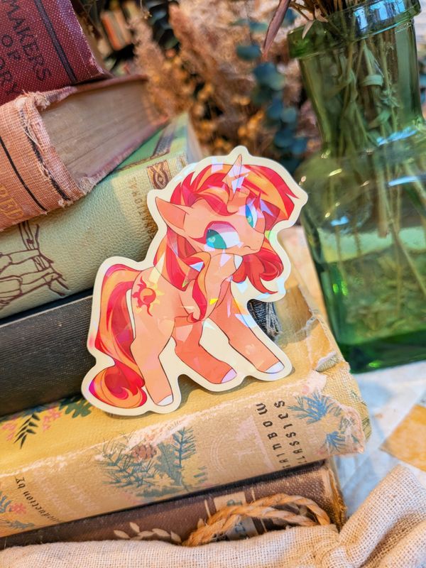 MLP: Sunset Shimmer Holographic Sticker