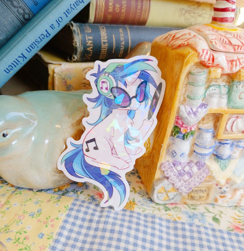 MLP: Vinyl Scratch Holographic Sticker