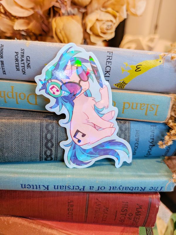 MLP: Vinyl Scratch Holographic Sticker