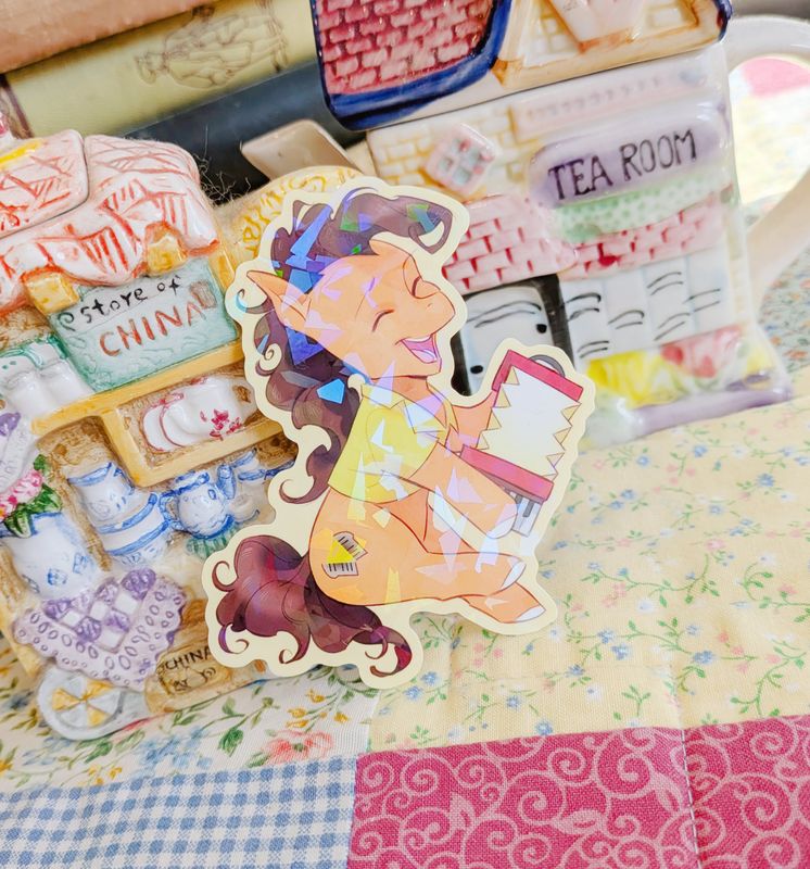 MLP: Cheese Sandwich Holographic Sticker