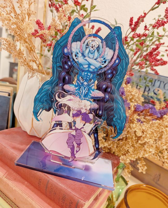 FFIX: Kuja and Necron Acrylic Standee