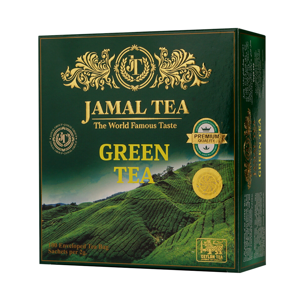 Чай зеленый мелколистовой Green Tea 100 пакетиков