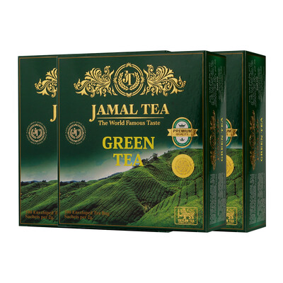 Комбо-набор 3х зеленый мелколистовой Green Tea 100 пакетиков